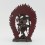 Hand Made Oxidized Copper Alloy 7.5" Simha Mukhi Jogini Statue
