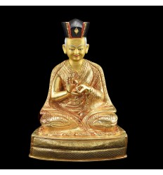 Hand Carved 10.5" The 1st Gyalwa Karmapa - Düsum Khyenpa Statue