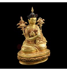 Hand Carved 10" The 5th Karmapa - Deshin Shekpa Statue