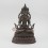 Hand Carved 9.5" Aparmita / Amitayus / Tsepame Copper Statue Oxidized Copper Alloy 