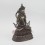 Hand Carved 9.5" Aparmita / Amitayus / Tsepame Copper Statue Oxidized Copper Alloy 