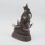 Hand Carved 9.5" Aparmita / Amitayus / Tsepame Copper Statue Oxidized Copper Alloy 