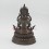 Hand Carved 9.5" Aparmita / Amitayus / Tsepame Copper Statue Oxidized Copper Alloy 