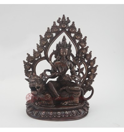 Fine Quality 10" Simhanada Avalokiteshvara Statue From Patan, Nepal.