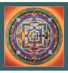 Kalachakra Mandala Thangka Painting Patan, Nepal