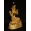 Fine Quality Hand Carved Gold Face Painted 13.5" Green Tara Copper Gold Gilded Statue From Patan, Nepal.