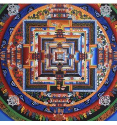 Kalchakra Mandala Thangka Painting