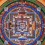 Kalachakra Mandala Thangka Scroll Painting From Patan, Nepal.