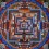 Kalchakra Mandala Thangka Scroll Painting From Patan, Nepal.