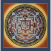 Kalachakra Mandala Thangka Scroll Painting From Patan, Nepal.