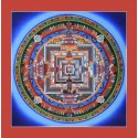 Kalchakra Mandala Thangka Scroll Painting From Patan, Nepal.