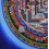 Kalchakra Mandala Thangka Scroll Painting From Patan, Nepal.