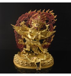 Hand Carved 13" Vajrakilaya Statue