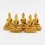 Machine Made Tibetan Buddhist 4" Pancha Buddha or Dhyani Buddha Statues Set