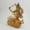 Hand Made Copper Alloy with Gold Gilded 13.75" Manjushri / Jampelyang Statue