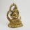 Hand Carved Copper Alloy with Gold Gilded 10.75" Chenrezig / Four Armed Avalokiteshvara Statue