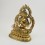 Hand Carved Copper Alloy with Gold Gilded 10.75" Chenrezig / Four Armed Avalokiteshvara Statue