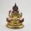 Hand Carved Copper Alloy with Gold Gilded 10.75" Chenrezig / Four Armed Avalokiteshvara Statue