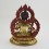 Hand Carved Copper Alloy with Gold Gilded 11" Green Tara / Dholma Statue