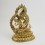 Hand Carved Copper Alloy with Gold Gilded 10.5" Manjushree / Jampelyang Statue