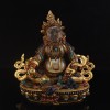 Hand Made Gold Plated and Crystal Decorated 9.5" Yellow Dzambhala Statue