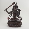 Fine Quality Hand made 14.5" Manjushri / Jampelyang Copper Statue from Patan, Nepal