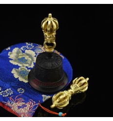 Tibetan Buddhist 6.75" Vajra & Bell Set
