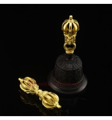 Tibetan Buddhist 6.75" Vajra & Bell Set