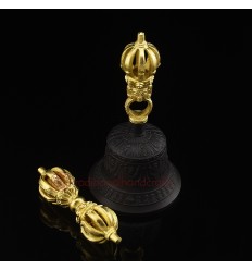 Tibetan Buddhist 6.75" Vajra & Bell Set