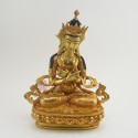 Hand Made Copper Alloy with Gold Gilded 13" Vajradhara Dorje Chang Statue