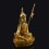 Hand Carved 24 Karat Gold Gilded 13.5" Guru Rinpoche statue Gilding & Painting