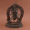 Fine Quality 8" Chakrasamvara Hand Carved Oxidized Copper Statue from Patan Nepal