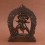 Fine Quality 8" Chakrasamvara Hand Carved Oxidized Copper Statue from Patan Nepal