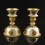 Fine Hand carvings Copper Alloy with Gold & Silver Plated 7.5" Butter Lamps Set