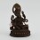 Machine Made Oxidized Copper Alloy 4" Four Armed Ganesha Statue