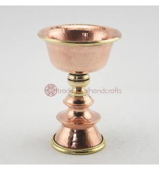 Hand Made Copper Alloy with Brass 4" Butter Lamp