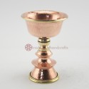 Hand Made Copper Alloy with Brass 4" Butter Lamp