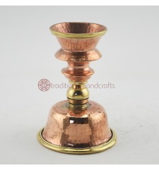 Hand Made Copper Alloy with Brass 3.5" Butter Lamp