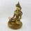 Hand Made Copper Alloy with  24 Karat Gold Gilded 14" Crowned Ratnasambhava Buddha Statue