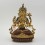 Hand Made Copper Alloy with Partly Gold Gilded 9" Chenrezig Statue