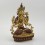 Hand Made Copper Alloy with Partly Gold Gilded 9" Chenrezig Statue