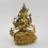 Hand Made Copper Alloy with Gold Gilded 9.5" Chenrezig Statue