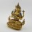 Hand Made Copper Alloy with Gold Gilded 9.5" Chenrezig Statue