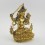 Hand Made Copper Alloy with Gold Gilded 9.5" Manjushri / Jambiyang Statue