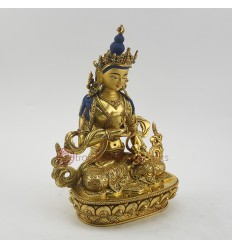 Hand Made Copper Alloy with Gold Gilded 9.5" Vajrasattva / Dorjesempa Statue