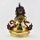 Hand Carved Face Painted 9" Vajrasattva Copper Gold Gilded Statue from Patan