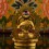 Machine Made Copper Alloy and Gold Plated 4.25" Vajrasattva Statue