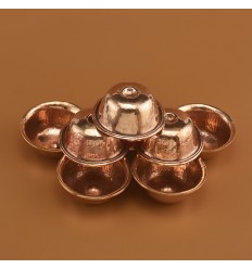 Hand Made Copper Alloy 2.5" Water Offering Bowls Set