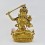 Hand Made Copper Alloy with 24 Karat Gold Gilded 12.5" Manjushri / Jampelyang Statue