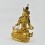 Hand Carved Painted 12.5" Vajrasattva / DorjeSempa Gold Gilded Copper Statue